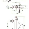 Fiore Termoty 36CR0950 - Θερμοστατική λουτρού πλήρης
